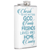 Flasques Chercher ce qui compte Turquoise (Droite)