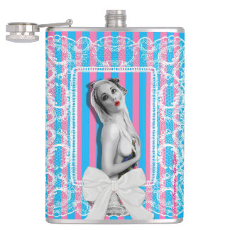 Flasques Cherrie Sweetshop Retro Pinup Girl Hip Flask