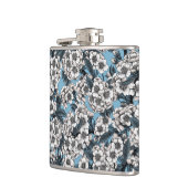 Flasques Cherry blossom in white and blue (Gauche)