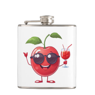Flasques Cherry Fun Vacances joyeuses Tropical Drink Party
