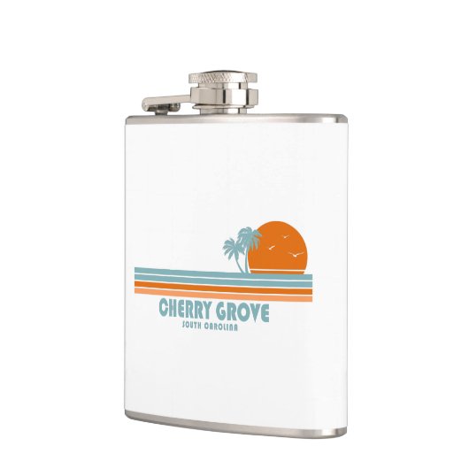 Flasques Cherry Grove Beach Caroline du Sud Sun Palm Trees (Gauche)