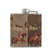 Flasques Cheval de chasse aux renards et haches (Dos)