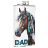 Flasques Cheval de peinture avec perles autochtones (Droite)