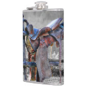Flasques Cheval Saddle Sur Corral Fence Western Flask (Gauche)