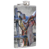 Flasques Cheval Saddle Sur Corral Fence Western Flask (Droite)