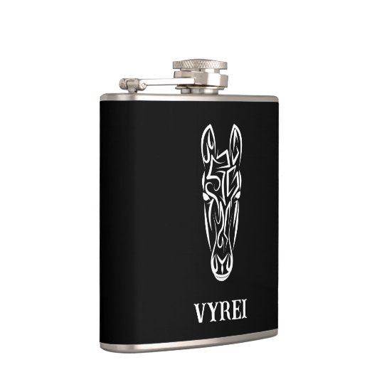 Flasques Cheval tribal noir et blanc (Droite)