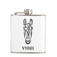 Cheval tribal noir et blanc