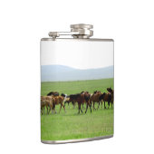 Flasques Chevaux sur le pâturage - Photographie du paysage (Droite)