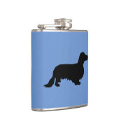 Flasques Cheveux longs Dachshund - Silhouette 1 (Droite)