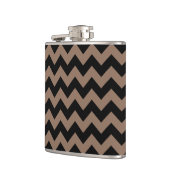 Flasques Chevron noir et Brown (Gauche)