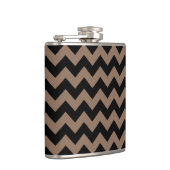 Flasques Chevron noir et Brown (Droite)