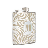 Flasques Chic Beige Poster de animal Monogramme (Droite)