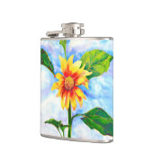 Flasques Chic boho aquarelle tournesol peinture (Gauche)