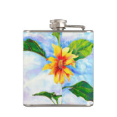 Flasques Chic boho aquarelle tournesol peinture (Dos)