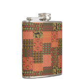 Flasques Chic Faux Tribal Égyptien Patchwork Hip Flask (Droite)