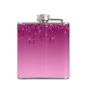 Flasques Chic Glam rose Parties scintillant Drift Nom de co (Dos)