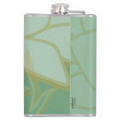 Flasques Chic Gold Green White Abstrait (Dos)