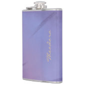 Flasques Chic Gold Violet Abstrait Floral (Gauche)