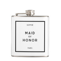 Chic Minimal Français Noir & Blanc Maid Of Honor