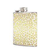 Flasques Chic Modern Gold White Leopard Jaguar Cheetah (Gauche)