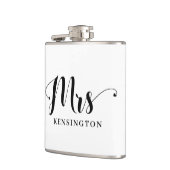 Flasques Chic Personnalisé Mme Newlysée Typographie (Gauche)