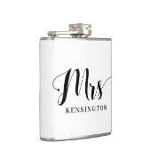 Flasques Chic Personnalisé Mme Newlysée Typographie (Droite)