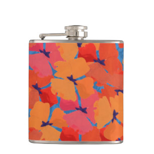 Flasques Chic Pink, Orange, Populations Jaunes Poitrine