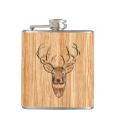 Flasques Chic Queue blanche Cerf Buck Tête Lumière Grain de (Devant)