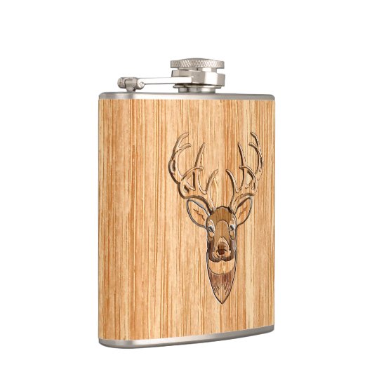 Flasques Chic Queue blanche Cerf Buck Tête Lumière Grain de (Droite)