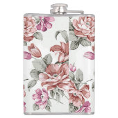 Flasques Chic Rétro Fleurs Féminines Éculées (Dos)