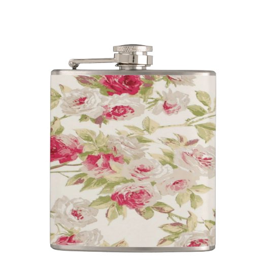 Flasques Chic Rétro Fleurs Féminines Éculées (Devant)