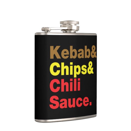 Flasques Chiche-kebab et frites et sauce à piment (Droite)