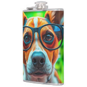 Flasques Chien Cool avec Lunettes de Soleil (Gauche)