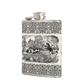 Flasques Chien courant art animal antique illustration vict (Gauche)