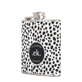 Flasques Chien dalmate Abstrait Motif Monogramme (Gauche)