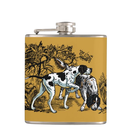 Flasques chien de chasse (Devant)
