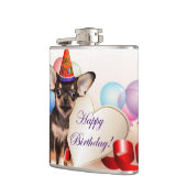 Flasques Chien de chiwawa d'anniversaire (Gauche)