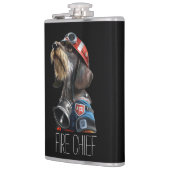 Flasques Chien de la tête du feu de pompier (Gauche)