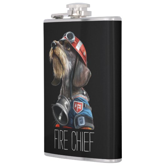 Flasques Chien de la tête du feu de pompier (Gauche)