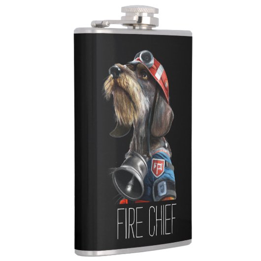 Flasques Chien de la tête du feu de pompier (Droite)
