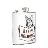 Flasques Chien de Noël : Joyeuses fêtes ! (Droite)
