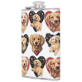 Flasques Chien de Valentine Golden Retriever (Gauche)