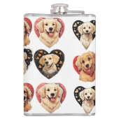 Flasques Chien de Valentine Golden Retriever (Dos)