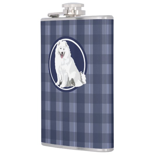 Flasques Chien samoyé (Gauche)