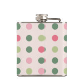 Flasques Chien taureau français et points colorés (Dos)