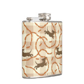 Flasques chiens chanceux avec l'arrière - plan de saucisses (Droite)