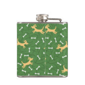 Flasques chiens chanceux avec l'arrière - plan d'os (Dos)