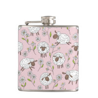 Chiens de comptage sur coton bonbon rose