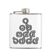 Flasques Chiffres thaïlandais Pyramide ♦ Script en thaï ♦ (Devant)