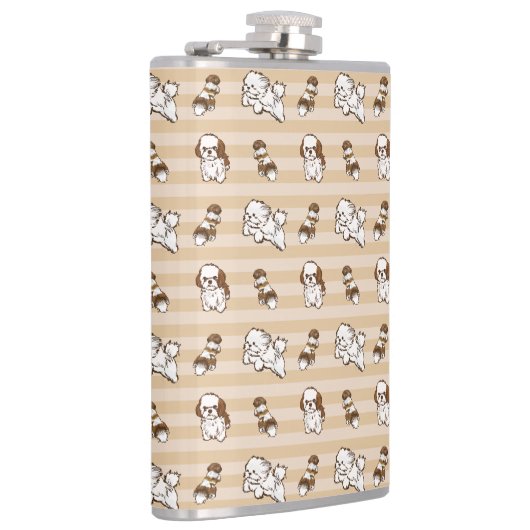 Flasques chih tzu chien motif (Droite)